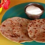 Potato Paratha with a twist. Potato Paratha with a twist.