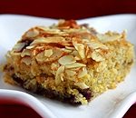 Madhuram's Vegan Blueberry Cornmeal Coffee Cake