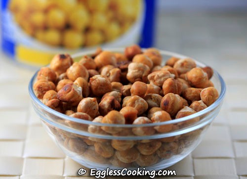 Oven Roasted Chickpeas – A fat free crunchy snack.