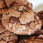 Chewy Eggless Chocolate Chips Cookies