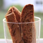 Eggless Almond Biscottis