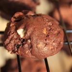 Eggless Italian Chocolate Nut Cookies