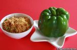 Upma Stuffed in Green Bell Pepper