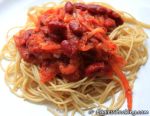 Spaghetti with Kidney Beans Sauce Spaghetti with Kidney Beans Sauce