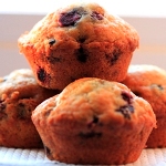 Vegan Blueberry Muffins using Apple Cider Vinegar