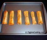 Eggless Baked Spring Rolls