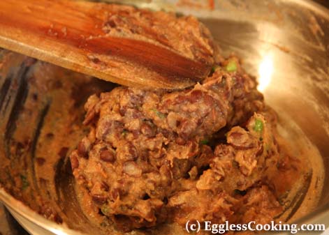 Stir the ingredients and cook