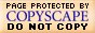 Page copy protected against web site content infringement by Copyscape