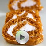 Vegan Pumpkin Cake Roll & Video Vegan Pumpkin Cake Roll & Video
