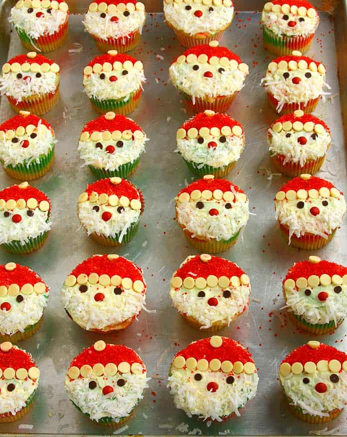 Christmas Cupcakes Santa Army Christmas Cupcakes Santa Army
