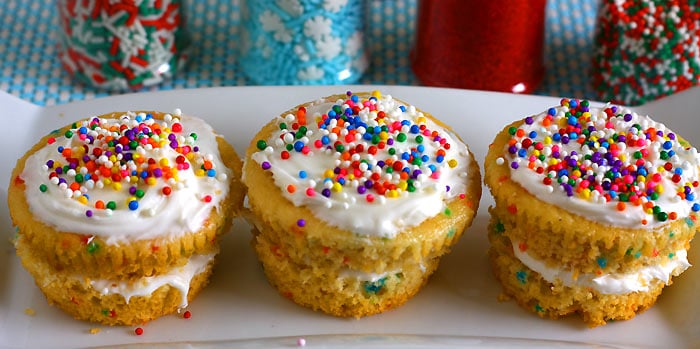 Confetti Cupcakes Without Eggs