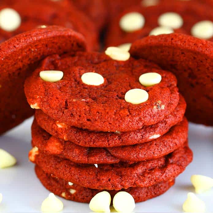 Red Velvet Chocolate Chip Cookies Red Velvet Chocolate Chip Cookies