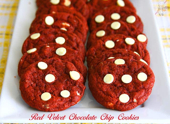 Red Velvet Chocolate Chip Cookies