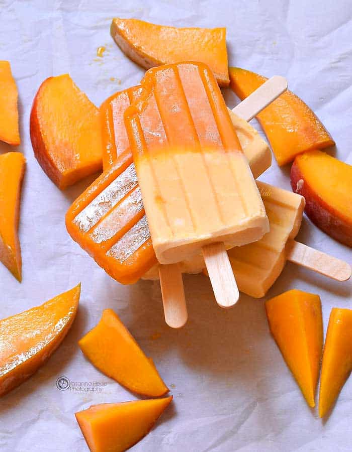 Mango Popsicles Mango Popsicles
