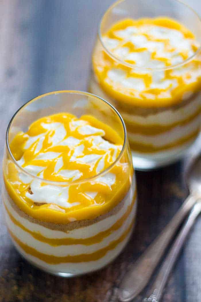 Mango Layered Cheesecake