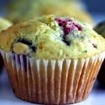Vegan Cornmeal Raspberry Muffins Vegan Cornmeal Raspberry Muffins