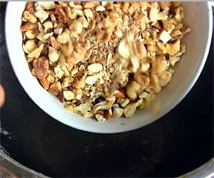 Add Coarsely Chopped Nuts In Bowl Add Coarsely Chopped Nuts In Bowl