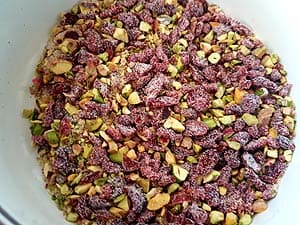 Cranberry Pistachio Filling Is Ready Cranberry Pistachio Filling Is Ready