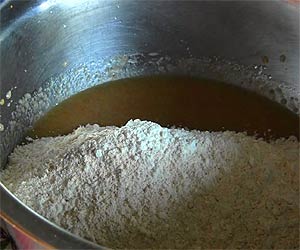 Stir Flour Mix Into Wet Mix Stir Flour Mix Into Wet Mix
