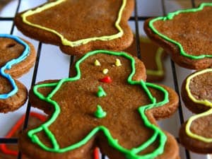 Gingerbread Man Cookies with Frosting