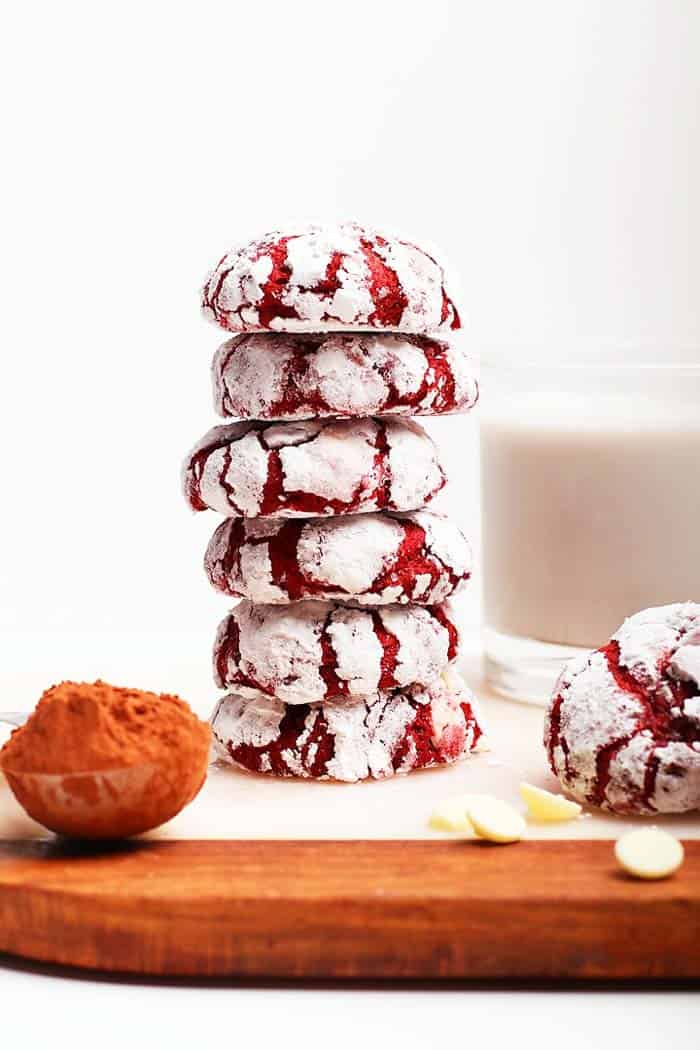 Red-velvet Crinkle Cookies Red-velvet Crinkle Cookies