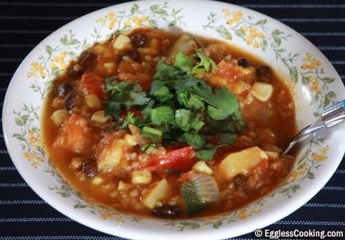 Veggie Chili using Bulgur Wheat