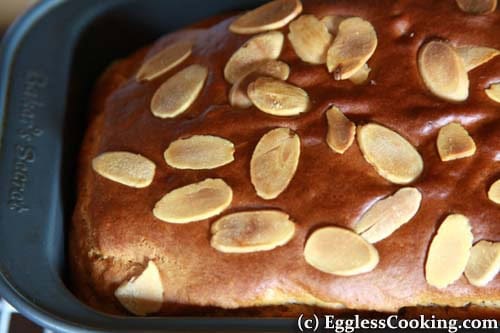 Eggless Almond Butter Bread