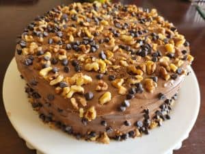 Decorate It With Remaining Nuts And Chocolate Chips Decorate It With Remaining Nuts And Chocolate Chips