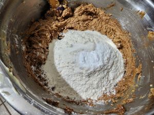 Add Flour Mix Into The Creamed Mixture Add Flour Mix Into The Creamed Mixture