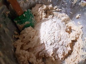 Add Some Flour Mix To Creamed Mix Add Some Flour Mix To Creamed Mix