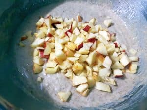 Stir Apple And Nuts Stir Apple And Nuts