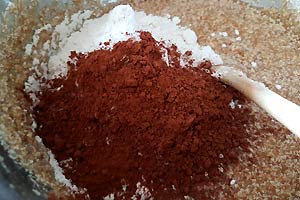 Add dry ingredients. Add dry ingredients.
