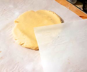 Place Dough In Between 2 Parchments Place Dough In Between 2 Parchments