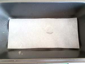 Line pan with parchment paper