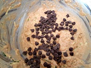 7. Mix chocolate chips in other half. 7. Mix chocolate chips in other half.