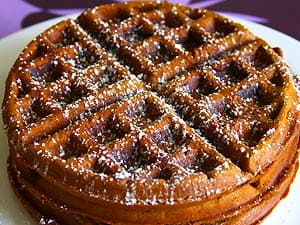 Vegan Gingerbread Waffles