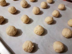 Scoop Tablespoonsful Dough And Roll Scoop Tablespoonsful Dough And Roll
