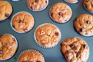 Muffins are fully baked! Muffins are fully baked!