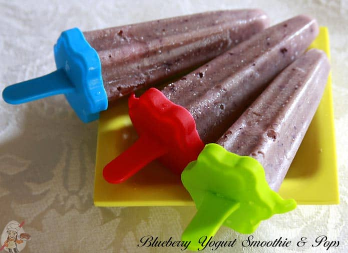 Blueberry Yogurt Smoothie & Pops Blueberry Yogurt Smoothie & Pops