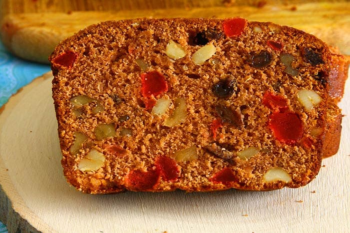 Christmas Plum Cake Slice Christmas Plum Cake Slice