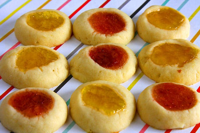 Eggless Thumbprint Cookies Eggless Thumbprint Cookies