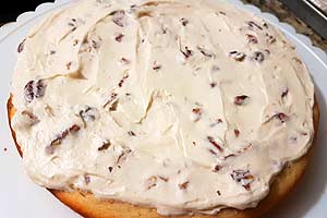 6. Spread some frosting.