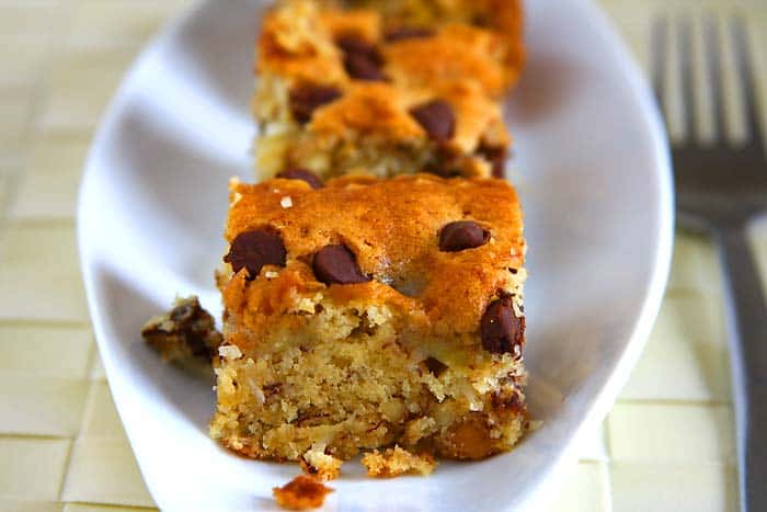 Chunky Monkey Banana Blondies Chunky Monkey Banana Blondies