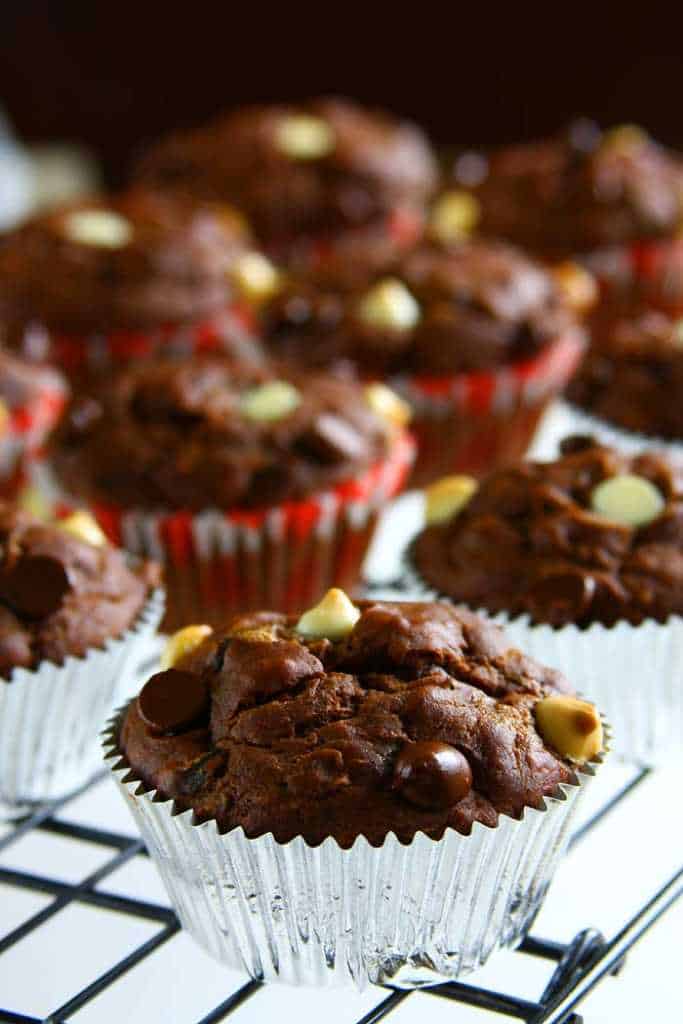 Chocolate Zucchini Banana Muffins Recipe Eggless Cooking