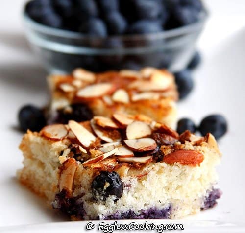 Low Fat Blueberry Coffee Cake