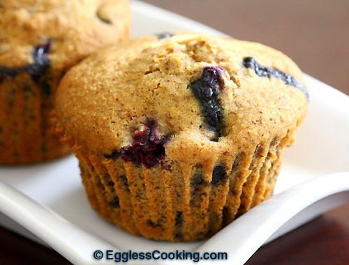 Vegan Whole Wheat Blueberry Muffins