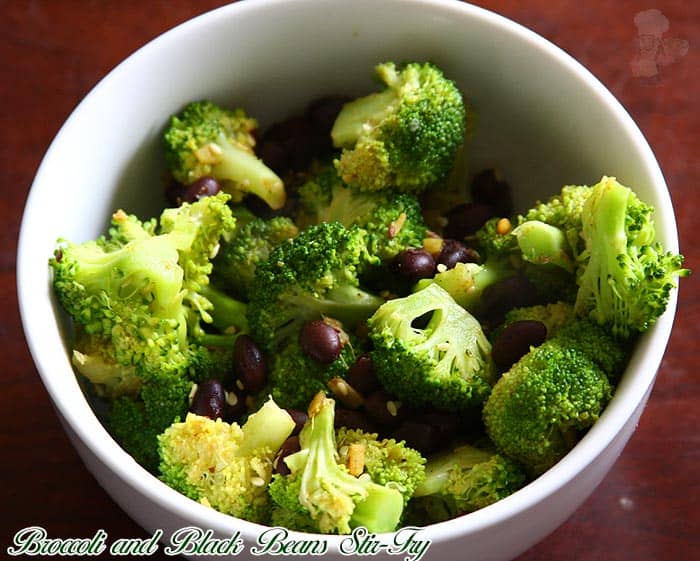 Broccoli and Black Beans Stir-Fry