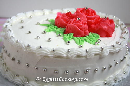 Eggless Vanilla Cake (Soft and Moist)