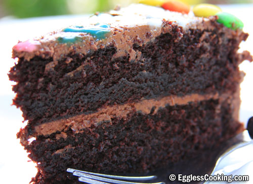 Eggless Chocolate Cake Recipe