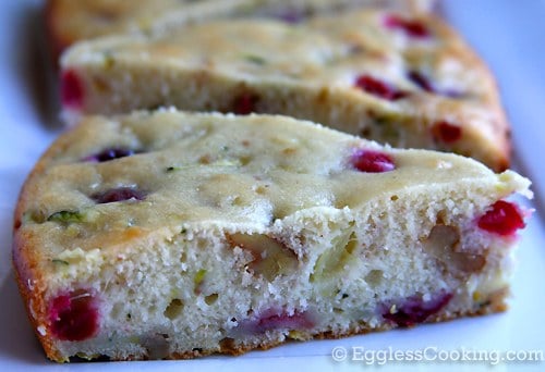 Cranberry Zucchini Snack Cake